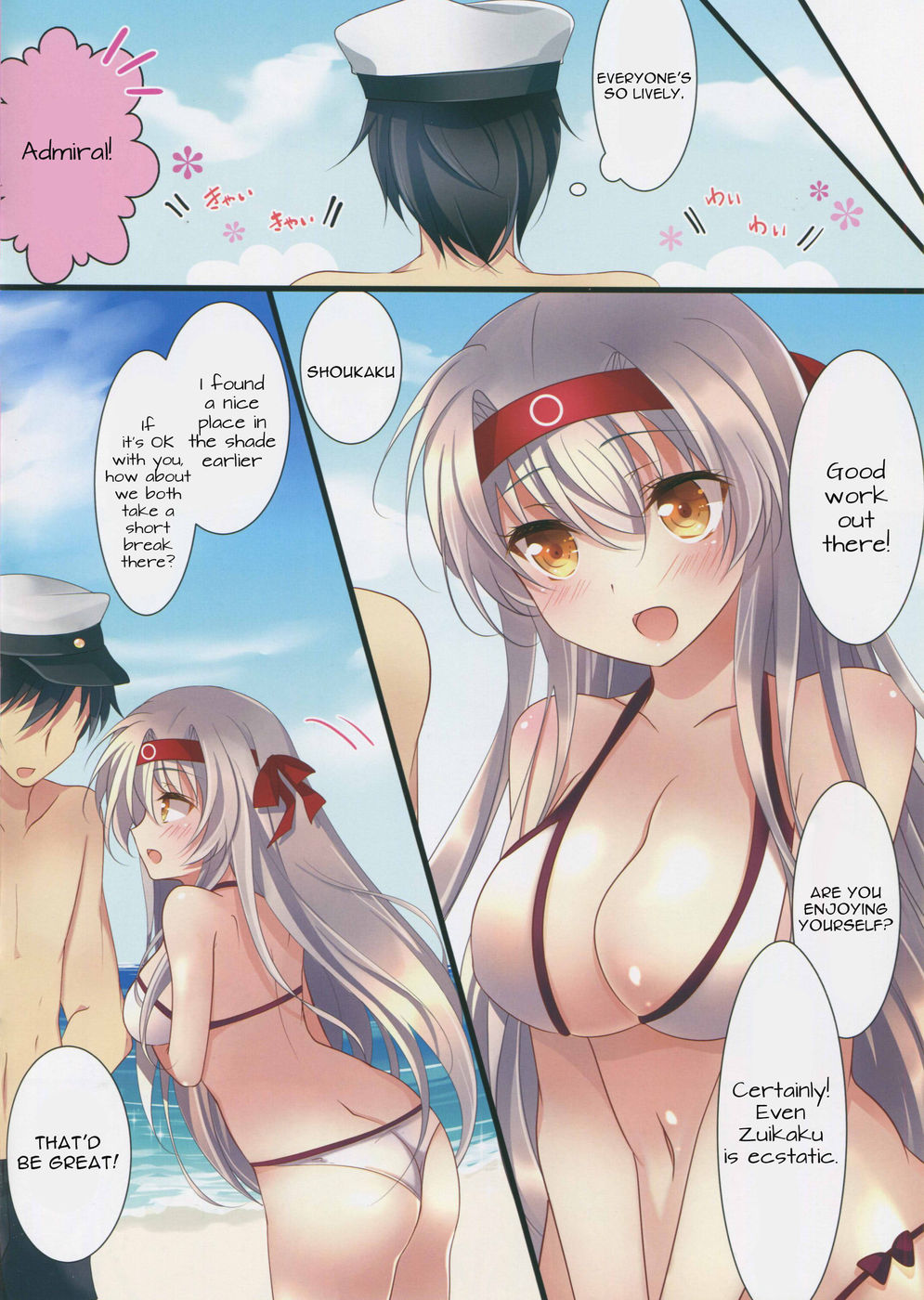 Hentai Manga Comic-Mizugi no Shoukaku-san wa Ikaga-Read-4